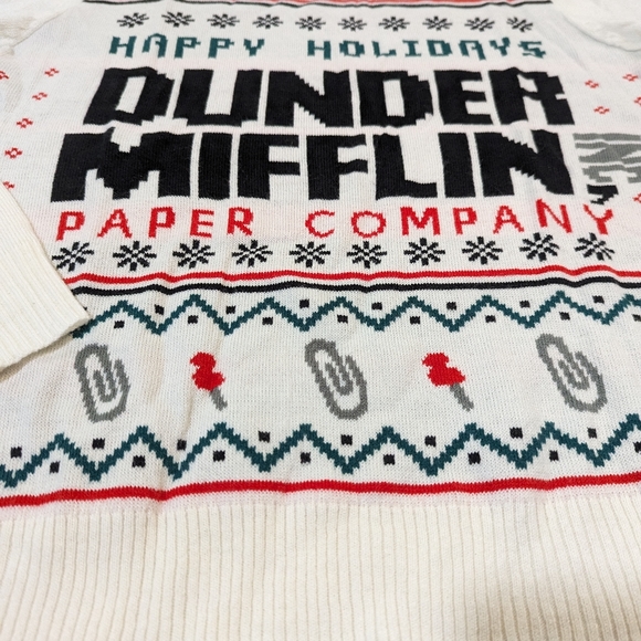Dunder Mifflin The Office Ugly Christmas Sweater Men's S Women's M - Picture 4 of 6